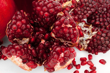 ripe fresh pomegranate