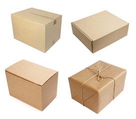 blank white box container