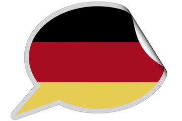 SP-Sticker Deutschland-Fahne