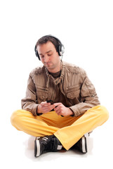Obraz premium young man with headphones
