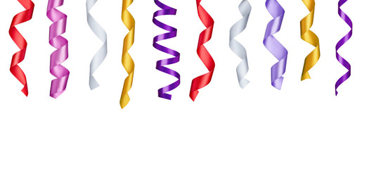 ribbon tape curled decoration christmas birthday holiday