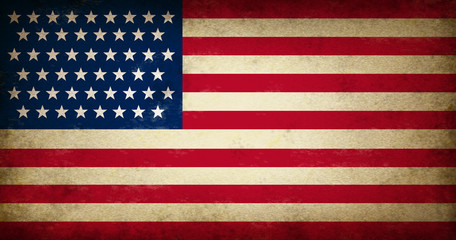 Fototapeta premium Grunge USA Flag