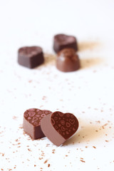 heart shape chocolate