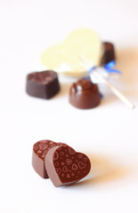 heart shape chocolate