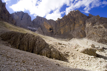 Fototapeta na wymiar Grohmannspitze - Langkofelgruppe - Dolomiten - Alpen