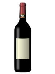 Blank Bottle of Wine