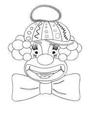 Clown ,coloring