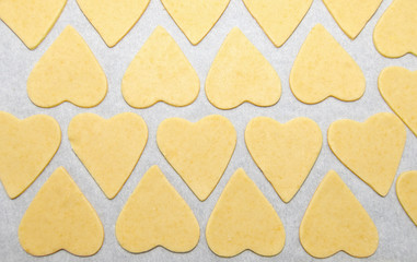 hearts - Dough for Christmas cookies