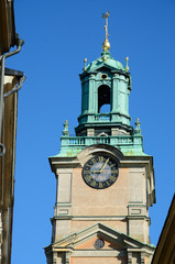 Fototapeta na wymiar Medieva Tower in stockholm,