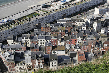 Fototapeta premium TOITS VU DE HAUT LE TREPORT
