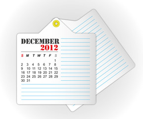 calendar 2012 December