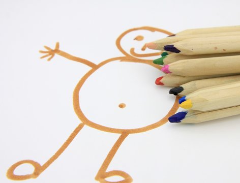 Crayons de Couleur Enfant - Coloriage - Drawin'Kids