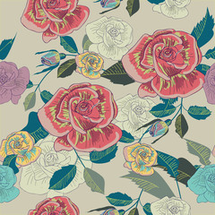 Seamless floral texture