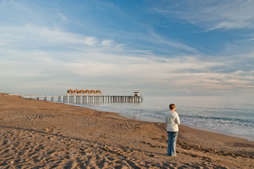 alone on the Beach