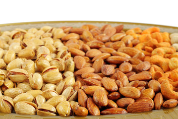 Closeup of dry fruits