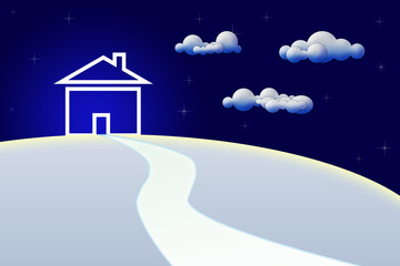 Fototapeta premium Road to House