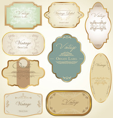 Vintage labels