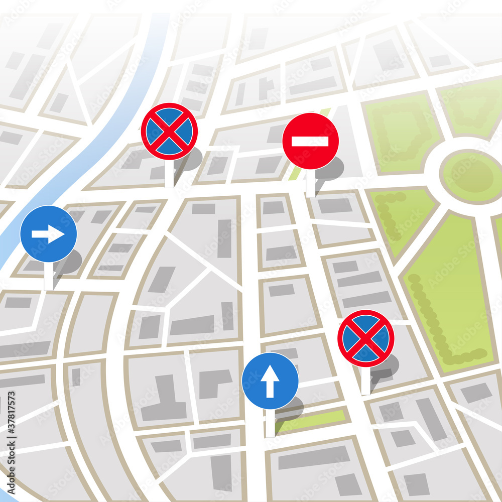 Poster background of city map
