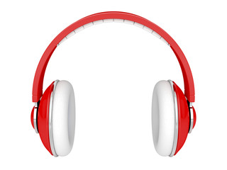 Red headphones