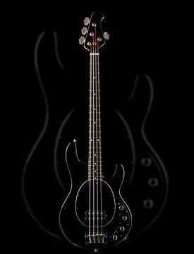 E-Bass Gitarre in schwarz