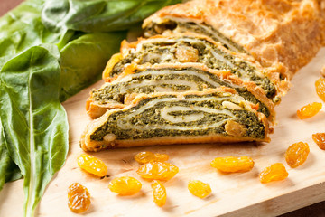 Veggie strudel pie