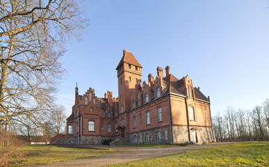 Jaunmoku castle in Latvia, Baltic states, Europe.