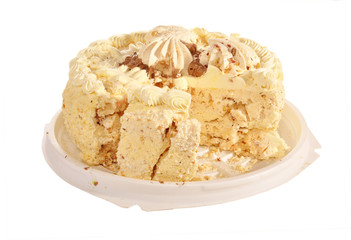 Pie on a tray