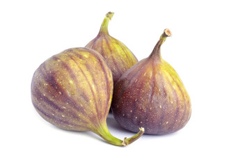 Fresh Figs Isolated on White