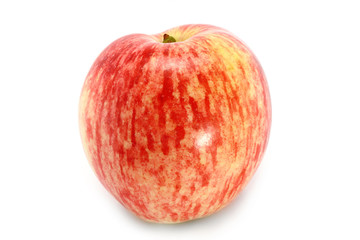 Red apple on a white background