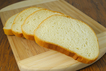 bread on the cutting board