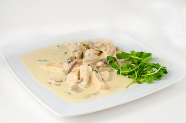 Chicken breast with italian white sauce