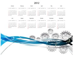 2012 calendar design - vector