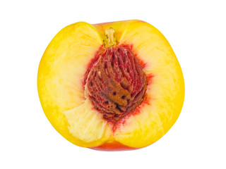 Ripe peach fruit