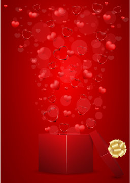 vector valentine greeting card