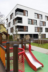 Fototapeta na wymiar Children playground on real estate