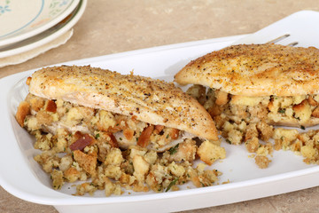 Stuffed Chicken Breasts Closeup