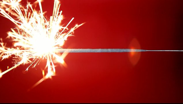 Brennende Wunderkerze