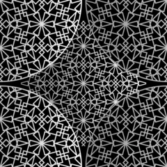 Photo sur Plexiglas Psychédélique Modèle sans couture abstrait noir et blanc
