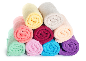 The combined  color towels