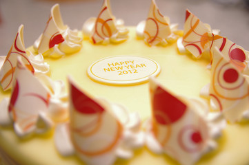Fototapeta na wymiar 2012 cake