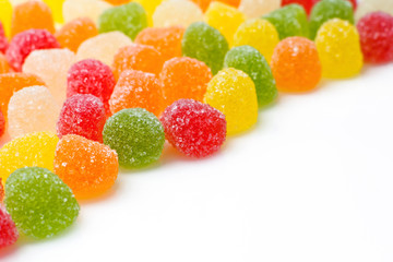 diagonal arrangement of jelly beans