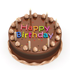Happy birthday cjocolate cake