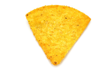 Mexican nachos on white background