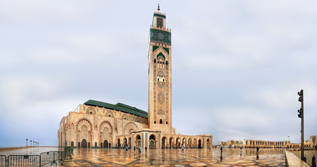 Fototapeta premium The Hassan II mosque in Casablanca