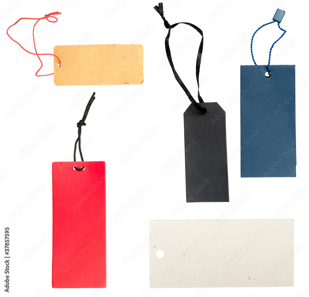 Wall mural paper tags