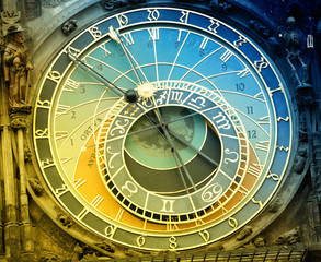 Obraz premium Astronomical clock in Prague