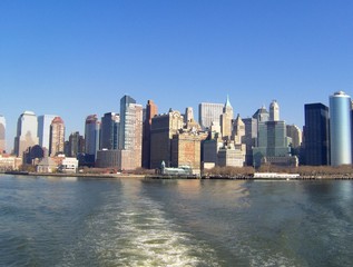 Obraz premium View on Manhattan from boat