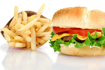 Cheeseburger and Fries