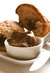 Czekolada i croissant