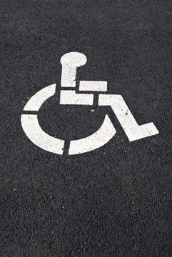 Handicap parking symbol